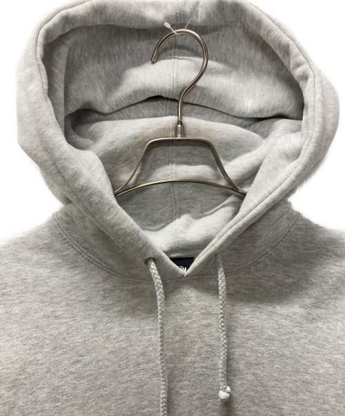 stussy（ステューシー）stussy (ステューシー) ロゴ刺繍プルオーバーパーカー グレー サイズ:Mの古着・服飾アイテム