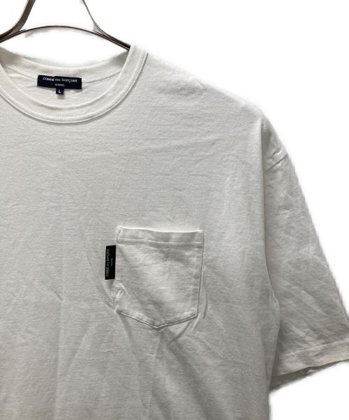 COMME des GARCONS HOMME（コムデギャルソン オム）COMME des GARCONS HOMME (コムデギャルソン オム) 裾チェック レイヤードTシャツ ホワイト サイズ:Lの古着・服飾アイテム