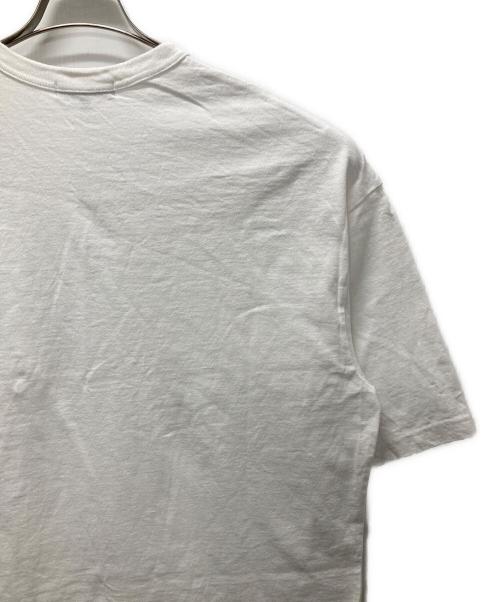 COMME des GARCONS HOMME（コムデギャルソン オム）COMME des GARCONS HOMME (コムデギャルソン オム) 裾チェック レイヤードTシャツ ホワイト サイズ:Lの古着・服飾アイテム