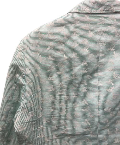ETRO（エトロ）ETRO (エトロ) コットンシルクテーラードジャケット ライトグリーン×ホワイト サイズ:サイズ表記無しの古着・服飾アイテム