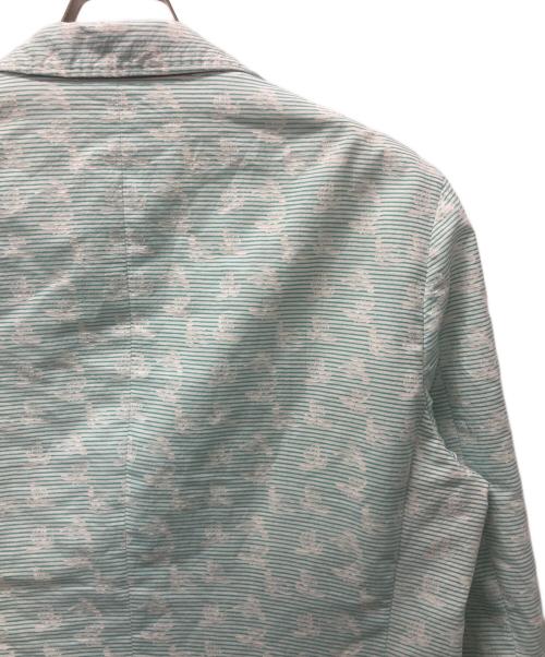 ETRO（エトロ）ETRO (エトロ) コットンシルクテーラードジャケット ライトグリーン×ホワイト サイズ:サイズ表記無しの古着・服飾アイテム