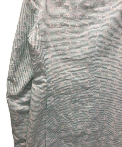 ETRO（エトロ）ETRO (エトロ) コットンシルクテーラードジャケット ライトグリーン×ホワイト サイズ:サイズ表記無しの古着・服飾アイテム