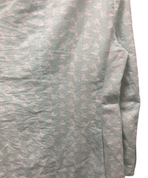 ETRO（エトロ）ETRO (エトロ) コットンシルクテーラードジャケット ライトグリーン×ホワイト サイズ:サイズ表記無しの古着・服飾アイテム