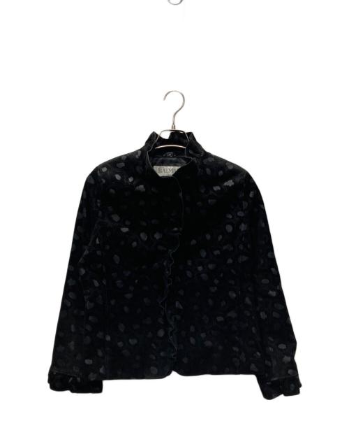 BALMAIN（バルマン）BALMAIN (バルマン) ピッグレザージャケット ブラック サイズ:不明の古着・服飾アイテム