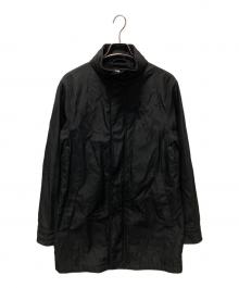 ARMANI COLLEZIONI（アルマーニ コレツィオーニ）の古着「スタンドカラーコート」｜ブラック