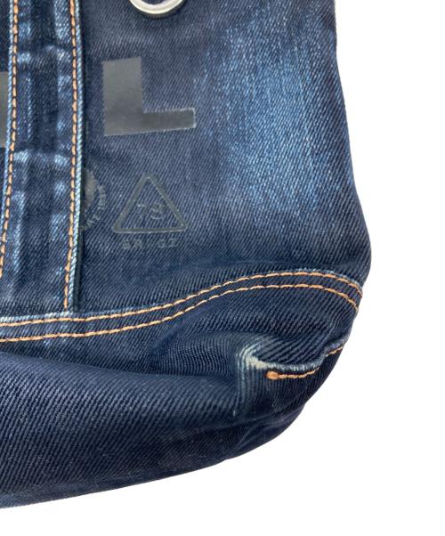 DIESEL（ディーゼル）DIESEL (ディーゼル) ロゴデニム チェーン2WAYリバーシブルショルダーバッグ インディゴの古着・服飾アイテム