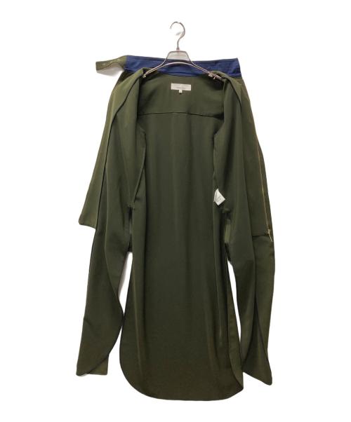 AKIRA NAKA（アキラナカ）AKIRA NAKA (アキラナカ) Solid MD gown ロングガウンシャツ オリーブ サイズ:38の古着・服飾アイテム