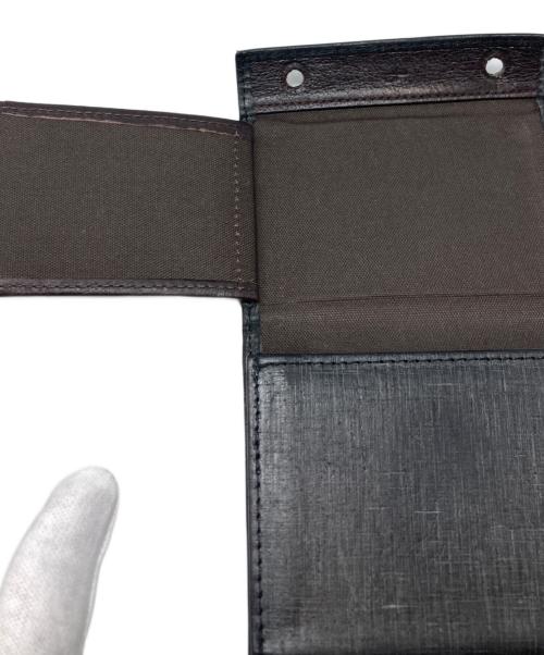M+（エムピウ）m+ (エムピウ) millefoglie Ⅱ/ミッレフォッリエII 3つ折り財布 ブラックの古着・服飾アイテム