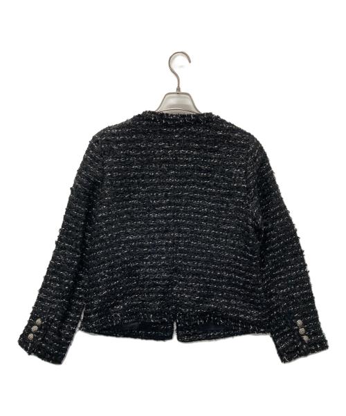 INGEBORG（インゲボルグ）INGEBORG (インゲボルグ) ファンシー ツイード セットアップ ブラック サイズ:4(11号)の古着・服飾アイテム