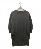 DRAWERドゥロワー）の古着「ロングスリーブニットワンピース」｜グレー