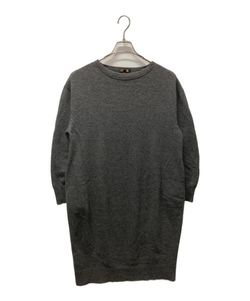 DRAWER（ドゥロワー）DRAWER (ドゥロワー) ロングスリーブニットワンピース グレー サイズ:１の古着・服飾アイテム
