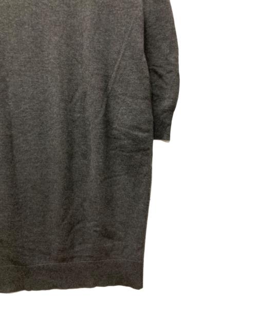 DRAWER（ドゥロワー）DRAWER (ドゥロワー) ロングスリーブニットワンピース グレー サイズ:１の古着・服飾アイテム
