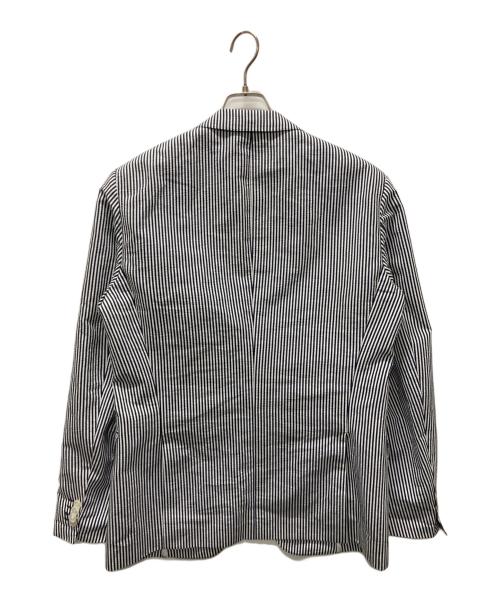 HUGO BOSS（ヒューゴ ボス）HUGO BOSS (ヒューゴ ボス) シアサッカーテーラードジャケット ネイビー サイズ:UK52Aの古着・服飾アイテム