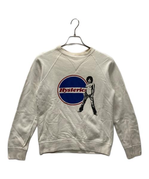 Hysteric Glamour（ヒステリックグラマー）Hysteric Glamour (ヒステリックグラマー) プリントスウェット ホワイト サイズ:FREEの古着・服飾アイテム