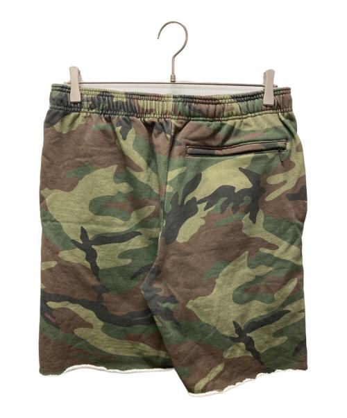 TTT MSW（ティー）TTT MSW (ティー) カモ柄スウェットハーフパンツ オリーブ サイズ:Sの古着・服飾アイテム