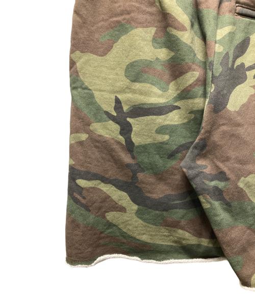 TTT MSW（ティー）TTT MSW (ティー) カモ柄スウェットハーフパンツ オリーブ サイズ:Sの古着・服飾アイテム