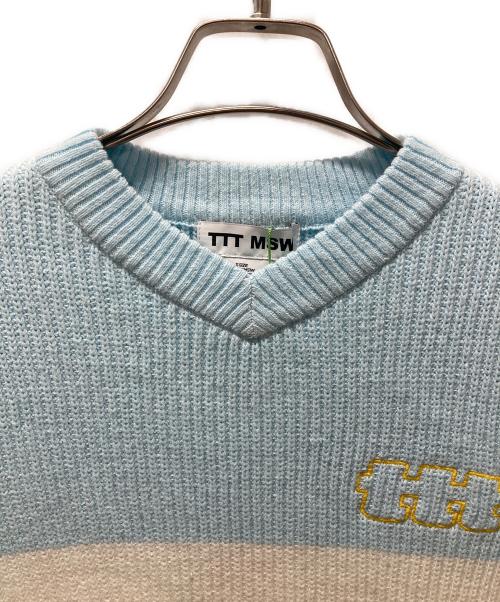 TTT MSW（ティー）TTT MSW (ティー) ニットベスト スカイブルー サイズ:S 未使用品の古着・服飾アイテム