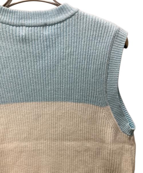 TTT MSW（ティー）TTT MSW (ティー) ニットベスト スカイブルー サイズ:S 未使用品の古着・服飾アイテム
