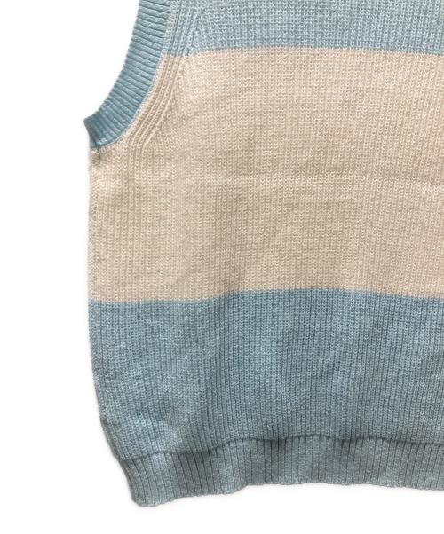TTT MSW（ティー）TTT MSW (ティー) ニットベスト スカイブルー サイズ:S 未使用品の古着・服飾アイテム