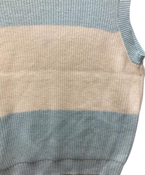 TTT MSW（ティー）TTT MSW (ティー) ニットベスト スカイブルー サイズ:S 未使用品の古着・服飾アイテム