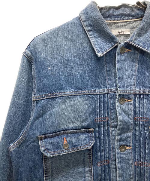 saby（サバイ）saby (サバイ) KAMATA DENIM JACKET TYPE 2ND スカイブルー サイズ:３の古着・服飾アイテム