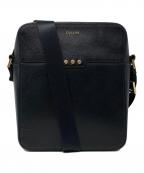 CULLNIクルニ）の古着「Square leather shoulder bag/スクエアレザーショルダーバッグ」｜ブラック