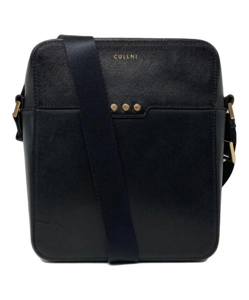 CULLNI（クルニ）CULLNI (クルニ) Square leather shoulder bag/スクエアレザーショルダーバッグ ブラックの古着・服飾アイテム