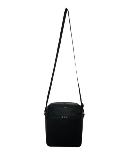 CULLNI（クルニ）CULLNI (クルニ) Square leather shoulder bag/スクエアレザーショルダーバッグ ブラックの古着・服飾アイテム