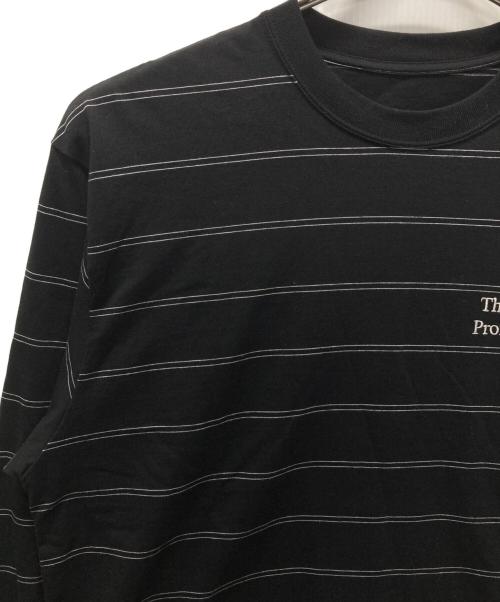 The Ennoy Professional（ザ エンノイ プロフェッショナル）THE ENNOY PROFESSIONAL (ザ エンノイ プロフェッショナル) ロゴ刺繍ボーダーカットソー ブラック サイズ:Mの古着・服飾アイテム