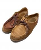 PARABOOT×YMCパラブーツ×ユーマストクリエイト）の古着「MICHAEL レザー切替シューズ」｜ベージュ×ブラウン