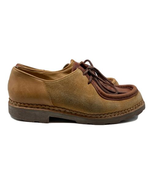 PARABOOT（パラブーツ）PARABOOT (パラブーツ) YMC (ユーマストクリエイト) MICHAEL レザー切替シューズ ベージュ×ブラウン サイズ:R40の古着・服飾アイテム