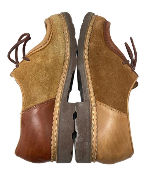 PARABOOT（パラブーツ）PARABOOT (パラブーツ) YMC (ユーマストクリエイト) MICHAEL レザー切替シューズ ベージュ×ブラウン サイズ:R40の古着・服飾アイテム