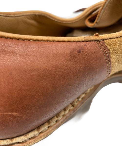PARABOOT（パラブーツ）PARABOOT (パラブーツ) YMC (ユーマストクリエイト) MICHAEL レザー切替シューズ ベージュ×ブラウン サイズ:R40の古着・服飾アイテム