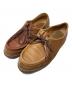 PARABOOT（パラブーツ）の古着「MICHAEL レザー切替シューズ」｜ベージュ×ブラウン