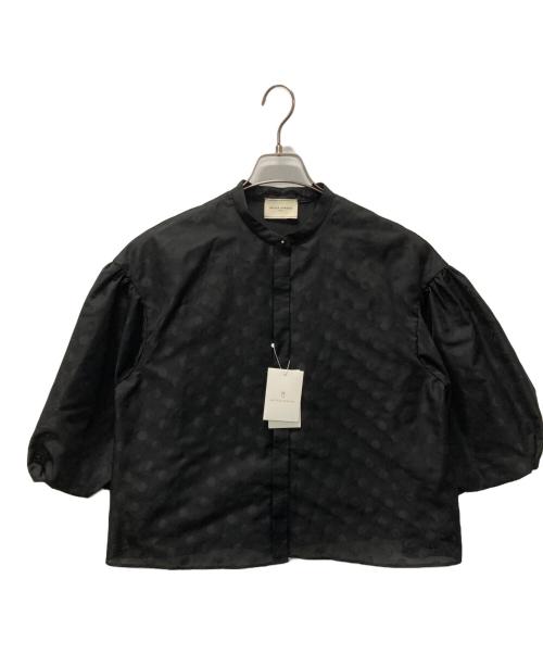UNITED ARROWS TOKYO（ユナイテッドアローズトウキョウ）UNITED ARROWS TOKYO (ユナイテッドアローズトウキョウ) シアー ドット パフ ブラウス ブラック サイズ:ｆｒｅｅ 未使用品の古着・服飾アイテム