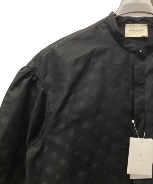 UNITED ARROWS TOKYO（ユナイテッドアローズトウキョウ）UNITED ARROWS TOKYO (ユナイテッドアローズトウキョウ) シアー ドット パフ ブラウス ブラック サイズ:ｆｒｅｅ 未使用品の古着・服飾アイテム