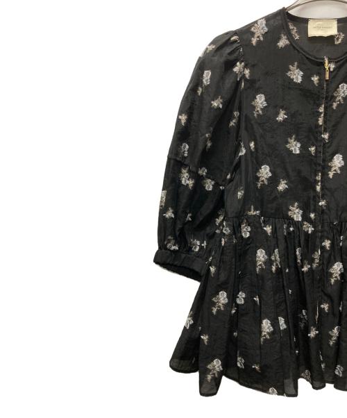 UNITED ARROWS TOKYO（ユナイテッドアローズトウキョウ）UNITED ARROWS TOKYO (ユナイテッドアローズトウキョウ) フラワージャガード シアー ブルゾン ブラック サイズ:不明の古着・服飾アイテム