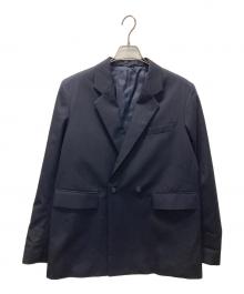 LOEFF（ロエフ）の古着「ウールギャバ ブレザー ジャケット」｜ネイビー