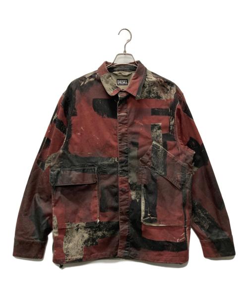 DIESEL（ディーゼル）DIESEL (ディーゼル) D-CORU-SP-NE JOGG JEANS ジャケット レッド サイズ:Lの古着・服飾アイテム