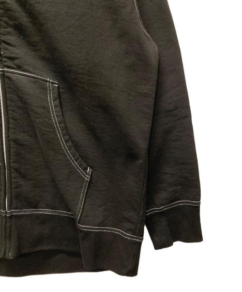 COMME des GARCONS HOMME（コムデギャルソン オム）COMME des GARCONS HOMME (コムデギャルソン オム) 綿裏毛製品染めジップパーカー ブラック サイズ:Sの古着・服飾アイテム