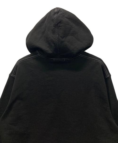 COMME des GARCONS HOMME（コムデギャルソン オム）COMME des GARCONS HOMME (コムデギャルソン オム) 綿裏毛製品染めジップパーカー ブラック サイズ:Sの古着・服飾アイテム