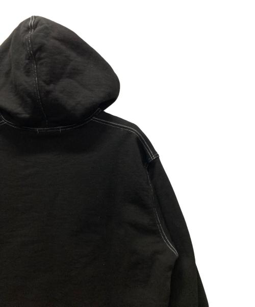 COMME des GARCONS HOMME（コムデギャルソン オム）COMME des GARCONS HOMME (コムデギャルソン オム) 綿裏毛製品染めジップパーカー ブラック サイズ:Sの古着・服飾アイテム