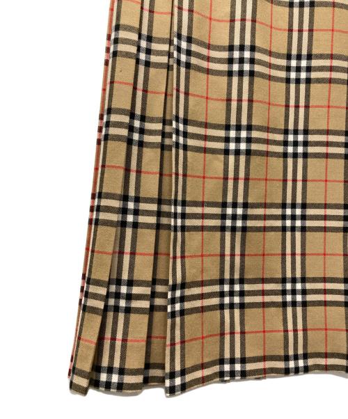 Burberry's（バーバリーズ）Burberry's (バーバリーズ) ノヴァチェックウールラップスカート ベージュ サイズ:38の古着・服飾アイテム