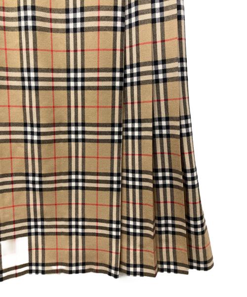 Burberry's（バーバリーズ）Burberry's (バーバリーズ) ノヴァチェックウールラップスカート ベージュ サイズ:38の古着・服飾アイテム