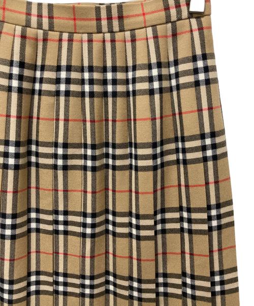 Burberry's（バーバリーズ）Burberry's (バーバリーズ) ノヴァチェックウールラップスカート ベージュ サイズ:38の古着・服飾アイテム