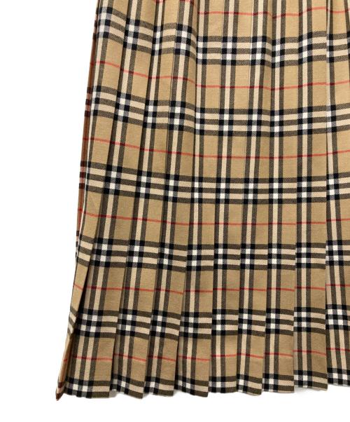 Burberry's（バーバリーズ）Burberry's (バーバリーズ) ノヴァチェックウールラップスカート ベージュ サイズ:38の古着・服飾アイテム