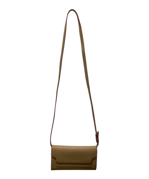 MARNI（マルニ）MARNI (マルニ) ショルダーウォレット ベージュの古着・服飾アイテム