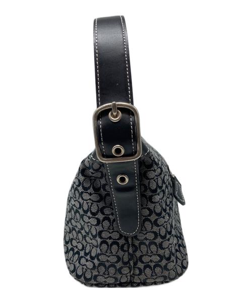 COACH（コーチ）COACH (コーチ) シグネチャーミニホーボーバッグ グレーの古着・服飾アイテム