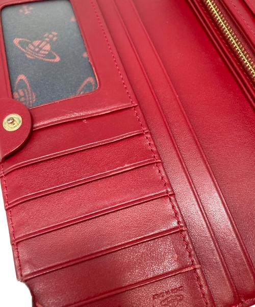Vivienne Westwood（ヴィヴィアンウエストウッド）Vivienne Westwood (ヴィヴィアンウエストウッド) タータンチェック柄長財布 ピンク×アイボリーの古着・服飾アイテム