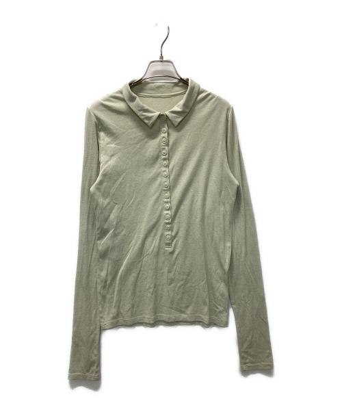 CITYSHOP（シティショップ）CITYSHOP (シティショップ) SOFT JERSEY TOP 黄緑 サイズ:ｆｒｅｅの古着・服飾アイテム